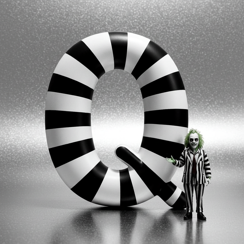 Beetlejuice — letter Q (variant 2)