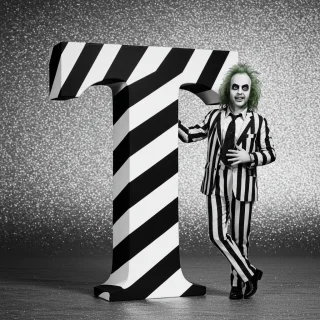 Beetlejuice — letter T (variant 2)
