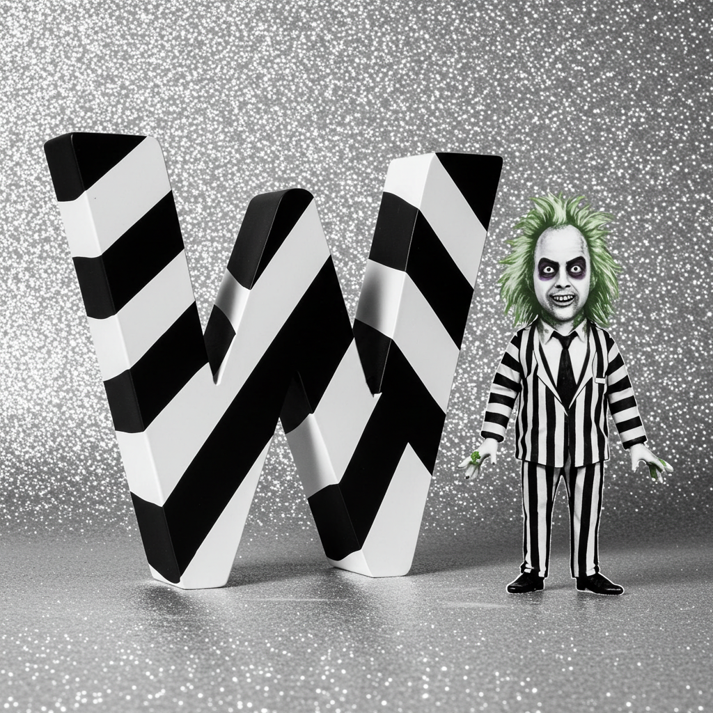 Beetlejuice — letter W