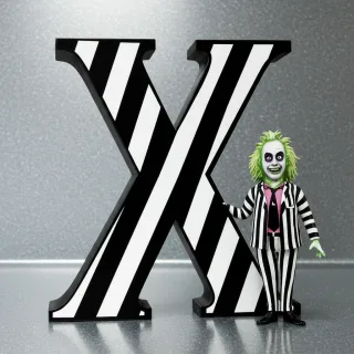 Beetlejuice — letter X (variant 2)