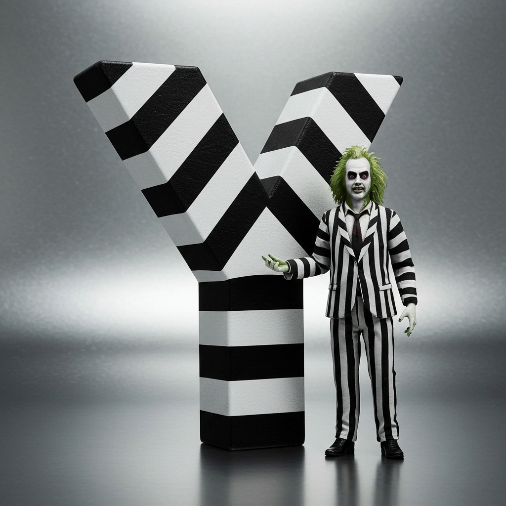 Beetlejuice — letter Y