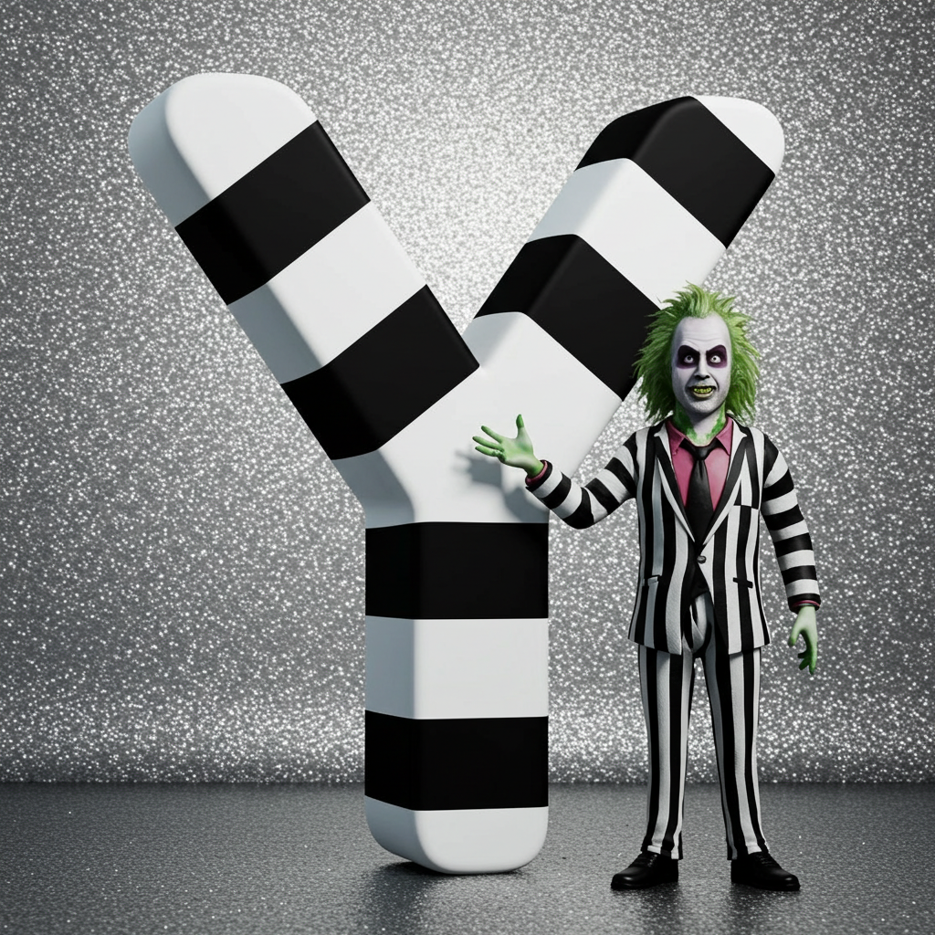 Beetlejuice — letter Y (variant 2)