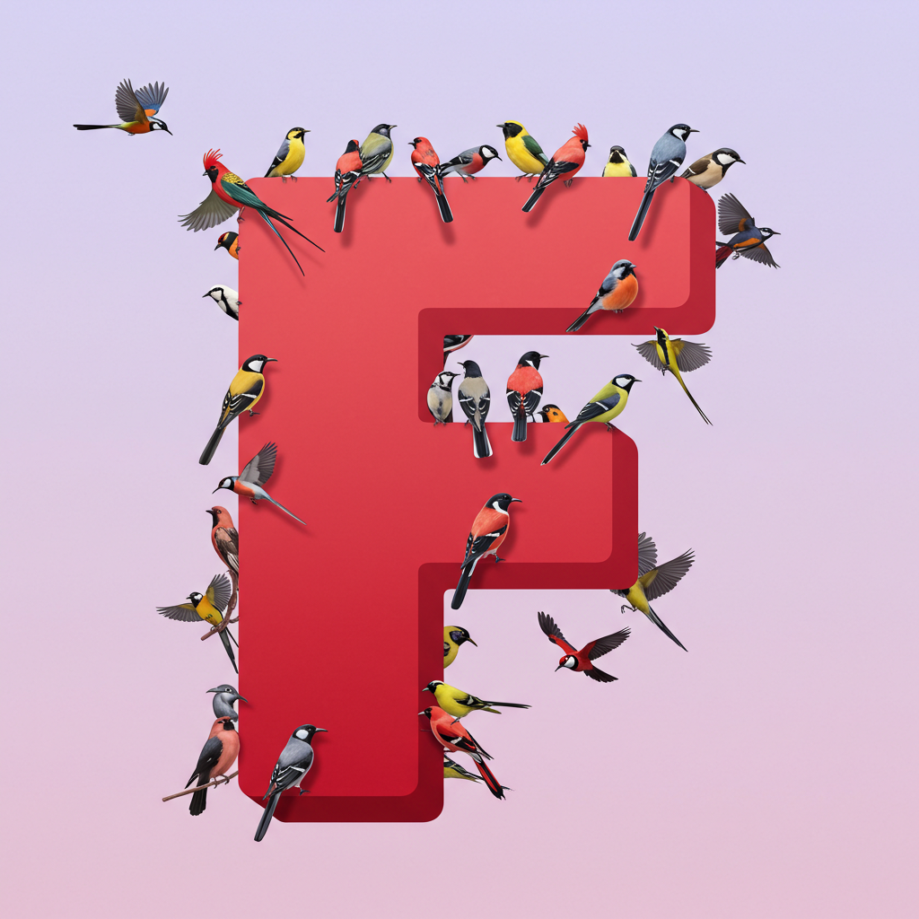 Birds — letter F