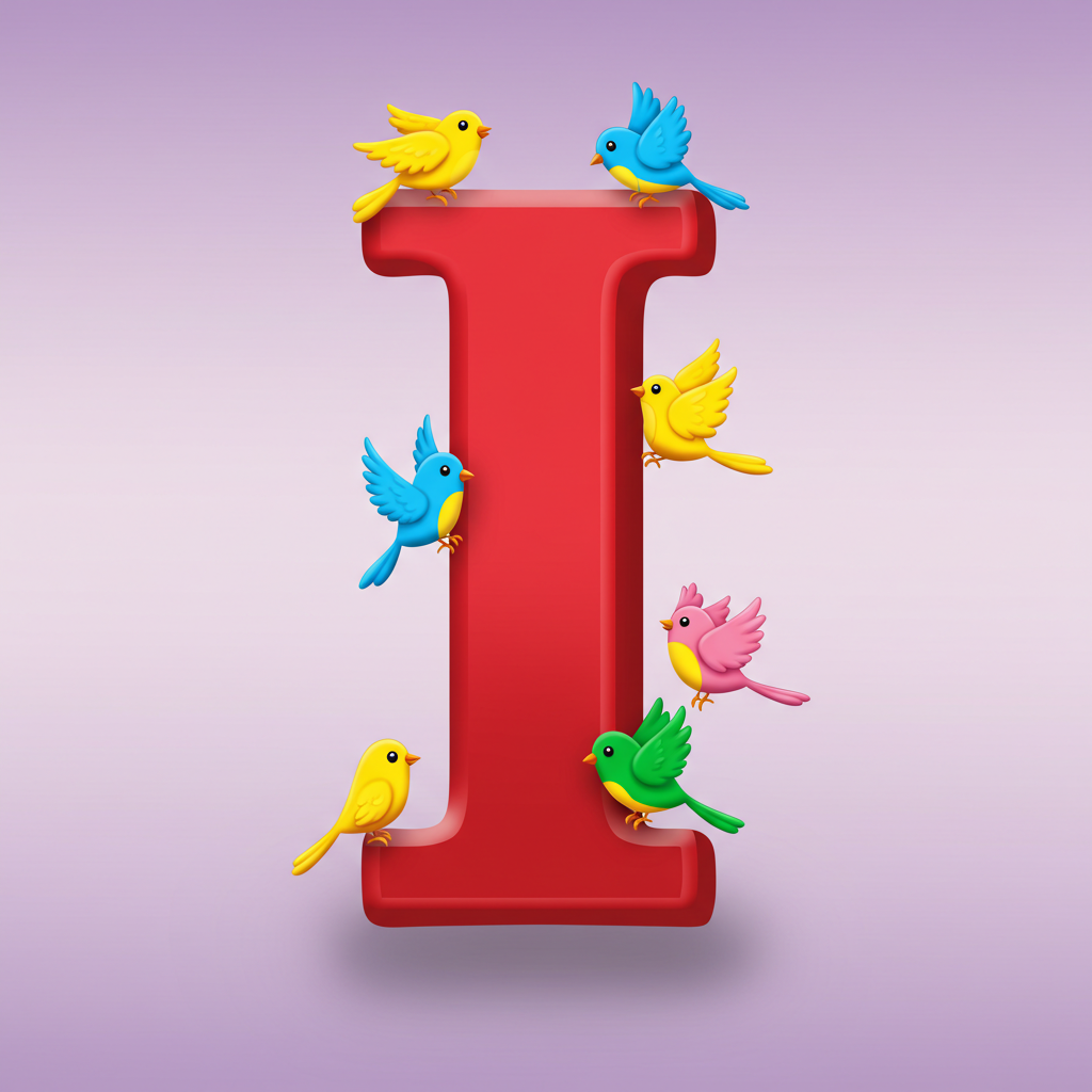 Birds — letter I (variant 2)