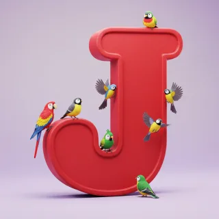 Birds — letter J