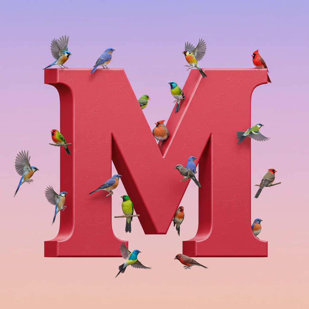 Birds — letter M
