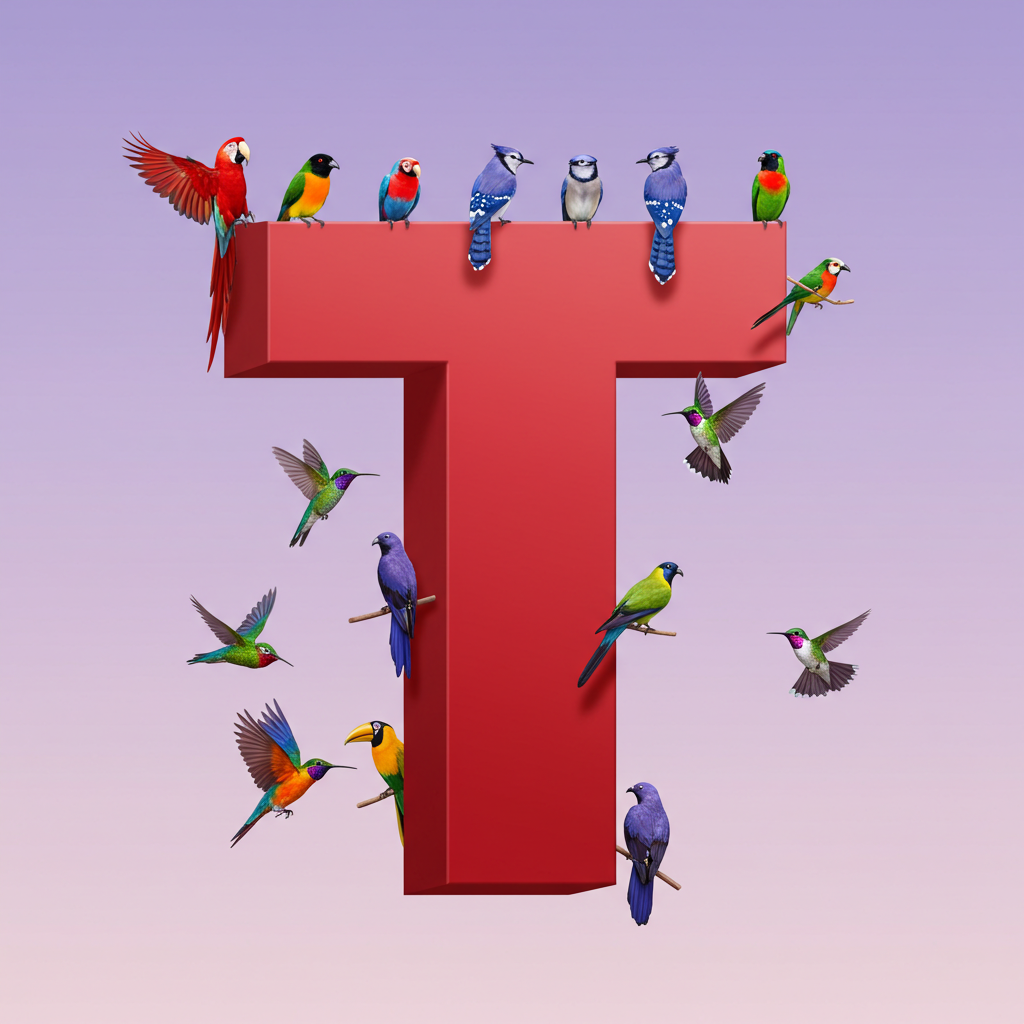 Birds — letter T