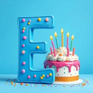 Birthday — letter E
