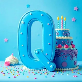 Birthday — letter Q