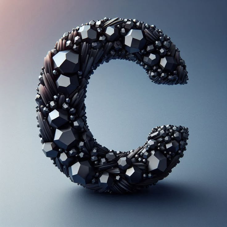 Black crystal — letter C