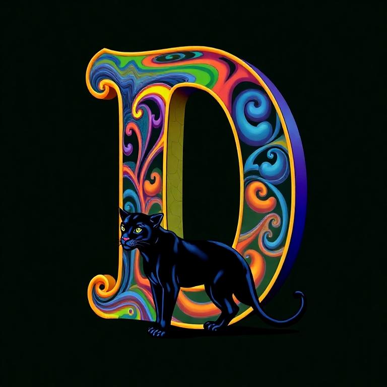 Black panthers — letter D