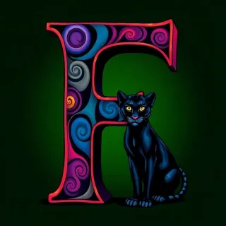 Black panthers — letter F