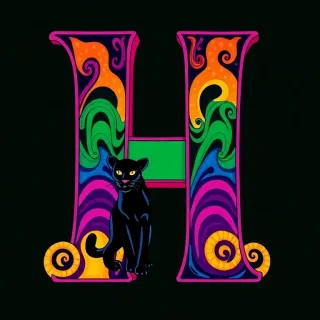 Black panthers — letter H