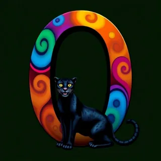 Black panthers — letter O
