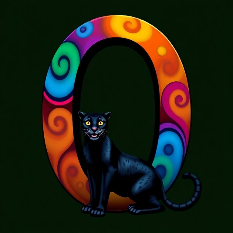 Black panthers — letter O