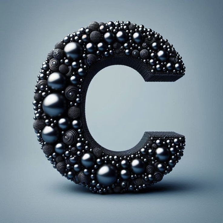 Black pearls — letter C