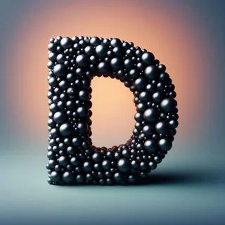 Black pearls — letter D