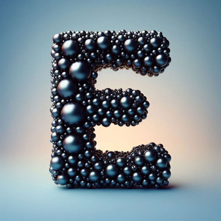 Black pearls — letter E