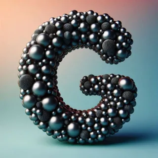 Black pearls — letter G
