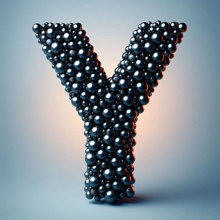 Black pearls — letter Y