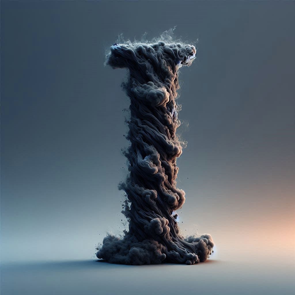 Black smoke — letter I