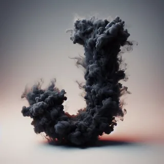 Black smoke — letter J