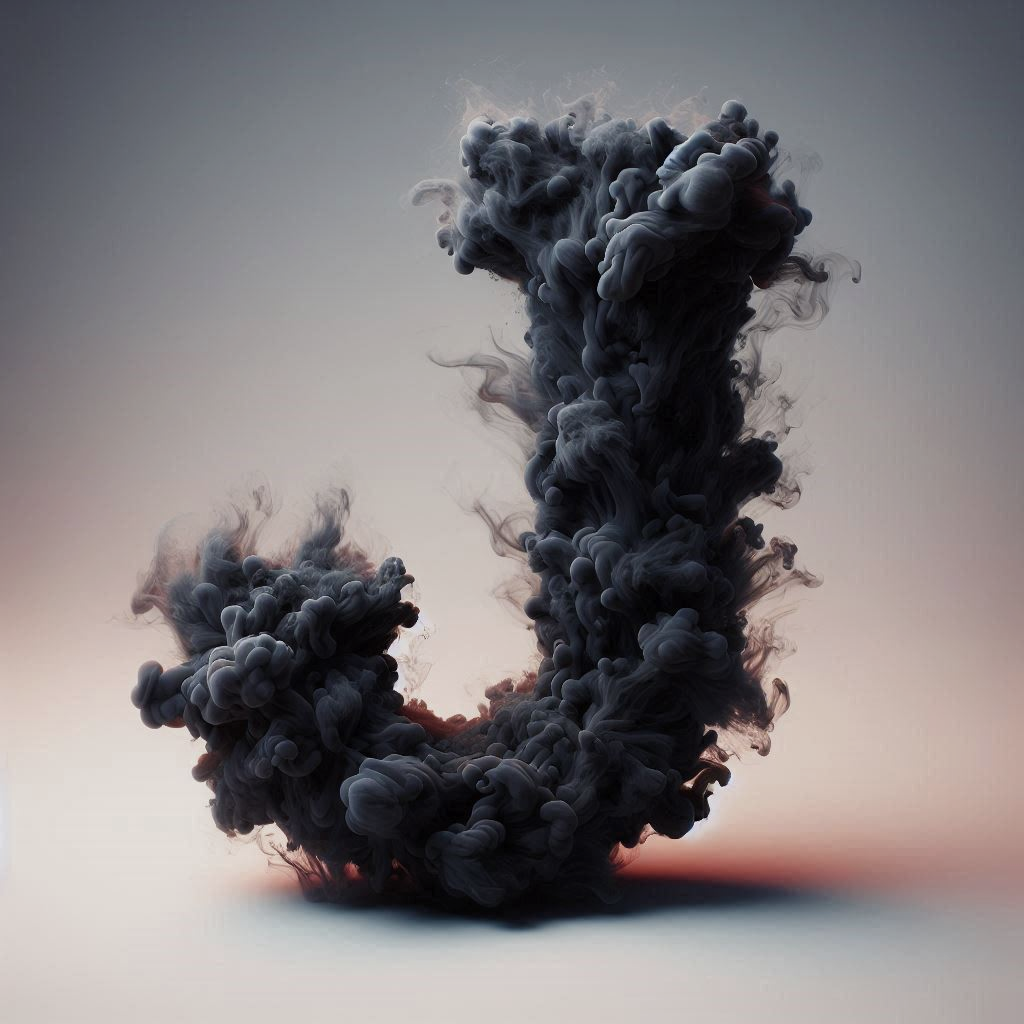 Black smoke — letter J