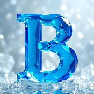 Blue crystal 2 — letter B