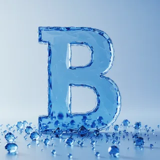 Blue crystal 3 — letter B