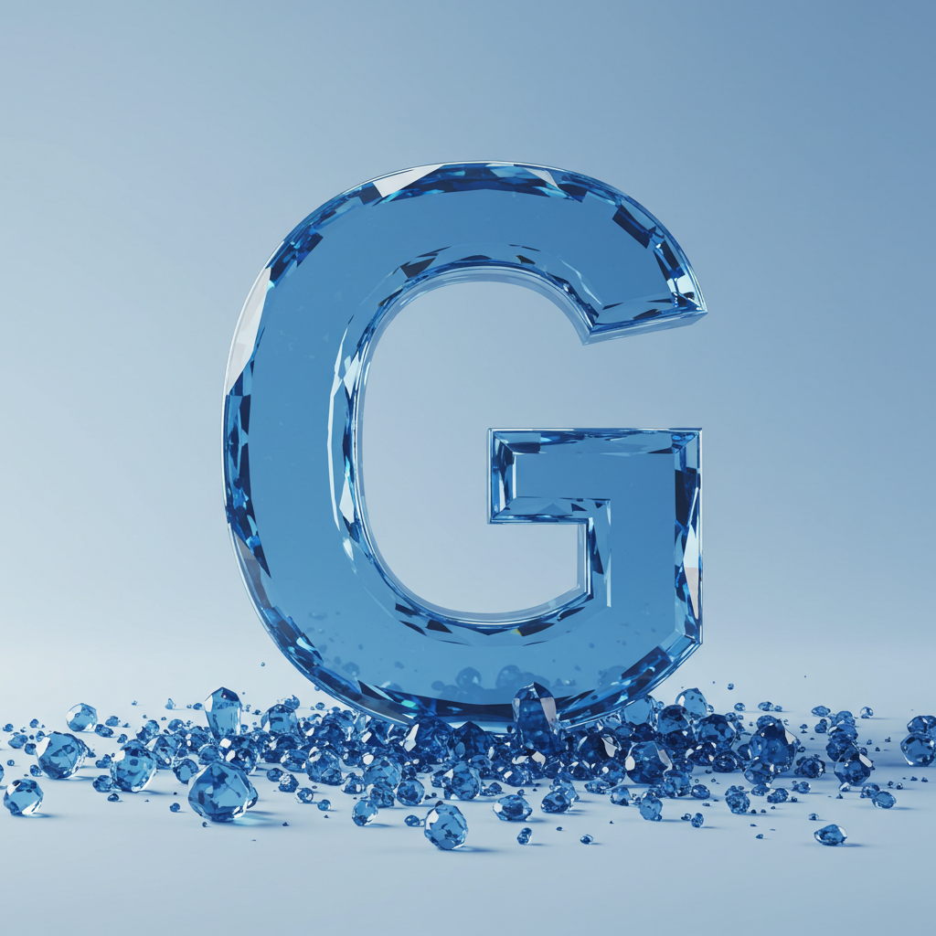 Blue crystal 3 — letter G