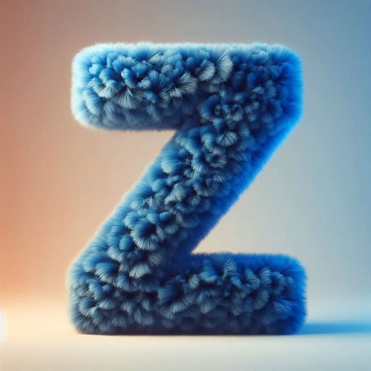 Blue fur — letter Z (variant 2)