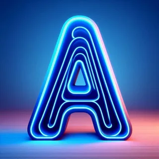 Blue neon