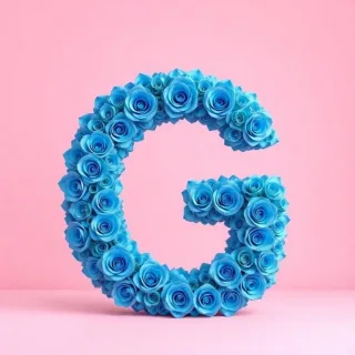 Blue roses — letter G