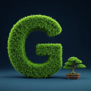 Bonsai tree — letter G
