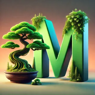 Bonsai — letter M