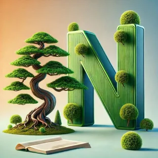 Bonsai — letter N