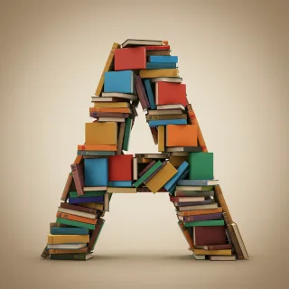 Books 2 — letter A (variant 2)