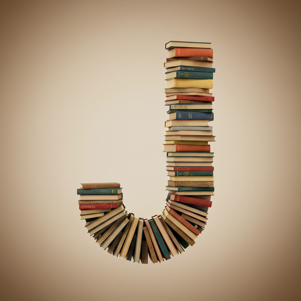 Books 2 — letter J (variant 2)