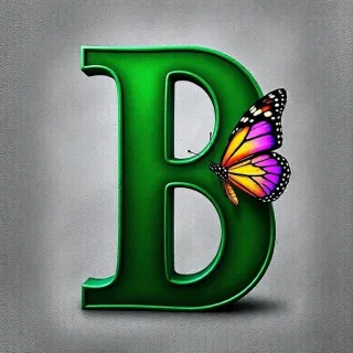 Butterflies 2 — letter B