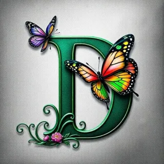 Butterflies 2 — letter D