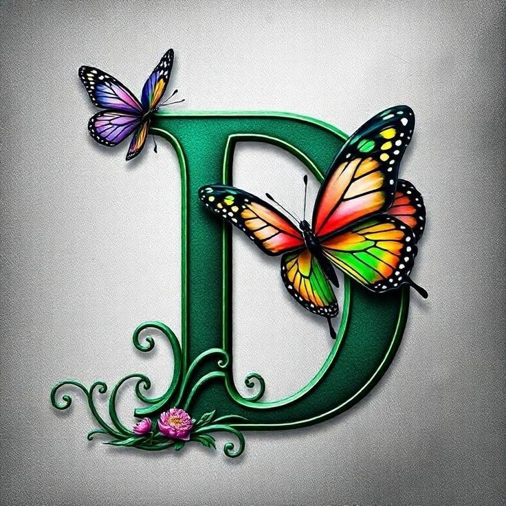 Butterflies 2 — letter D