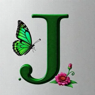 Butterflies 2 — letter J