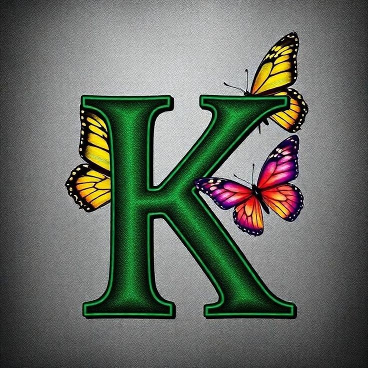 Butterflies 2 — letter K
