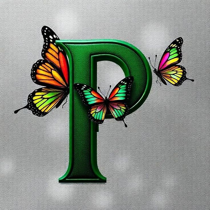 Butterflies 2 — letter P