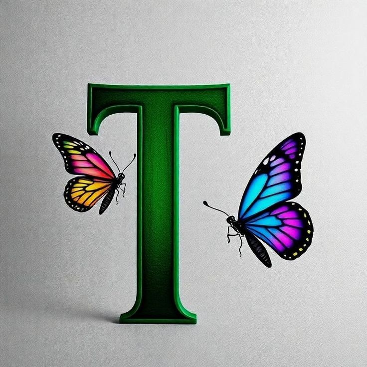 Butterflies 2 — letter T