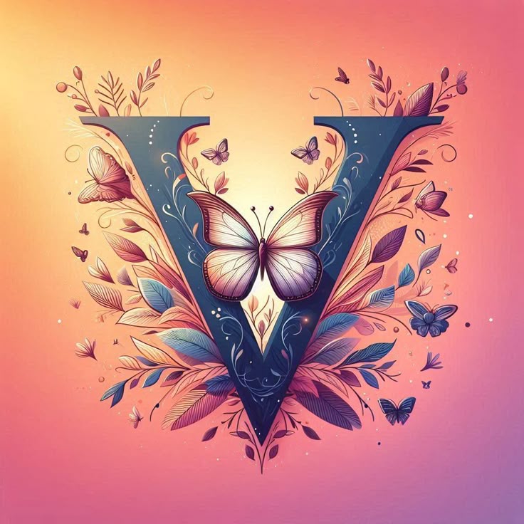 Butterflies — letter V