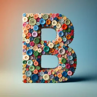 Buttons — letter B
