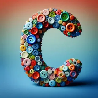 Buttons — letter C