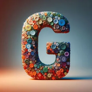 Buttons — letter G