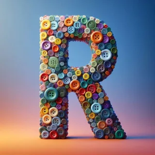 Buttons — letter R